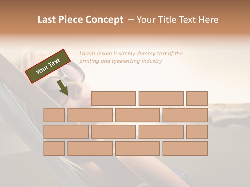 Sun Portrait Sunset PowerPoint Template