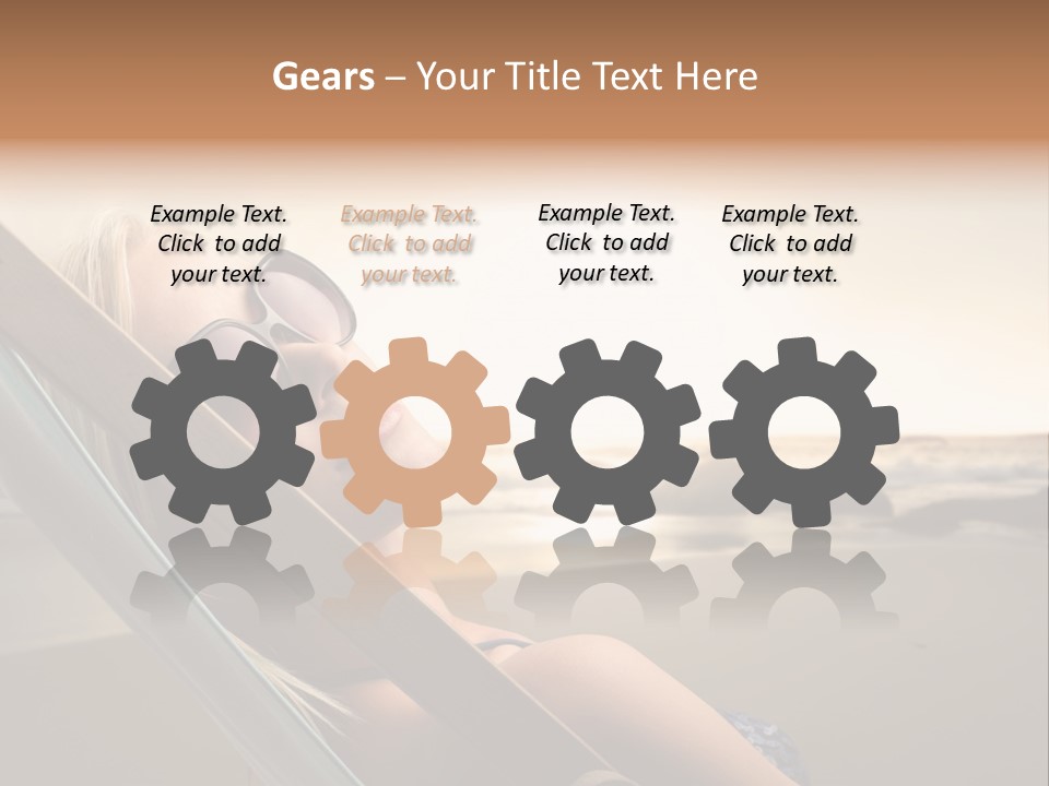 Sun Portrait Sunset PowerPoint Template