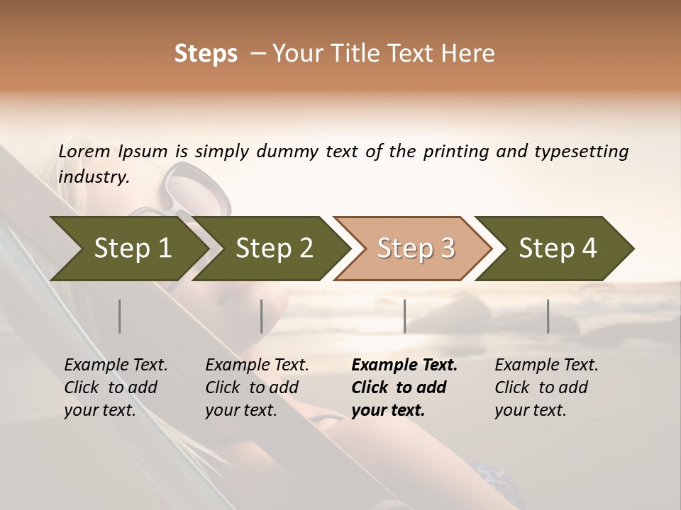 Sun Portrait Sunset PowerPoint Template