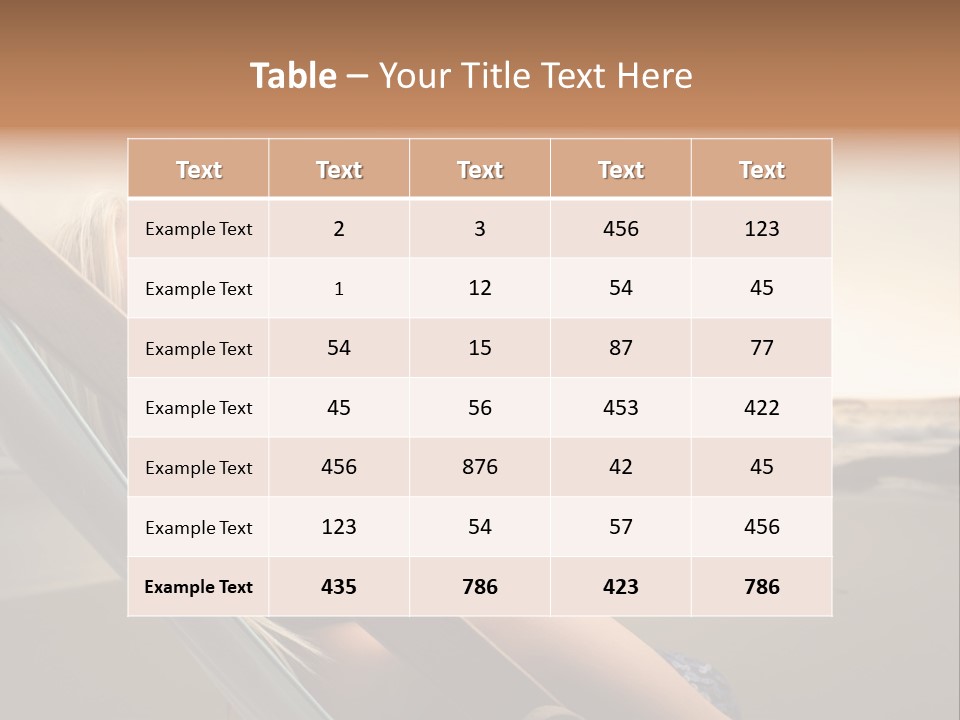 Sun Portrait Sunset PowerPoint Template