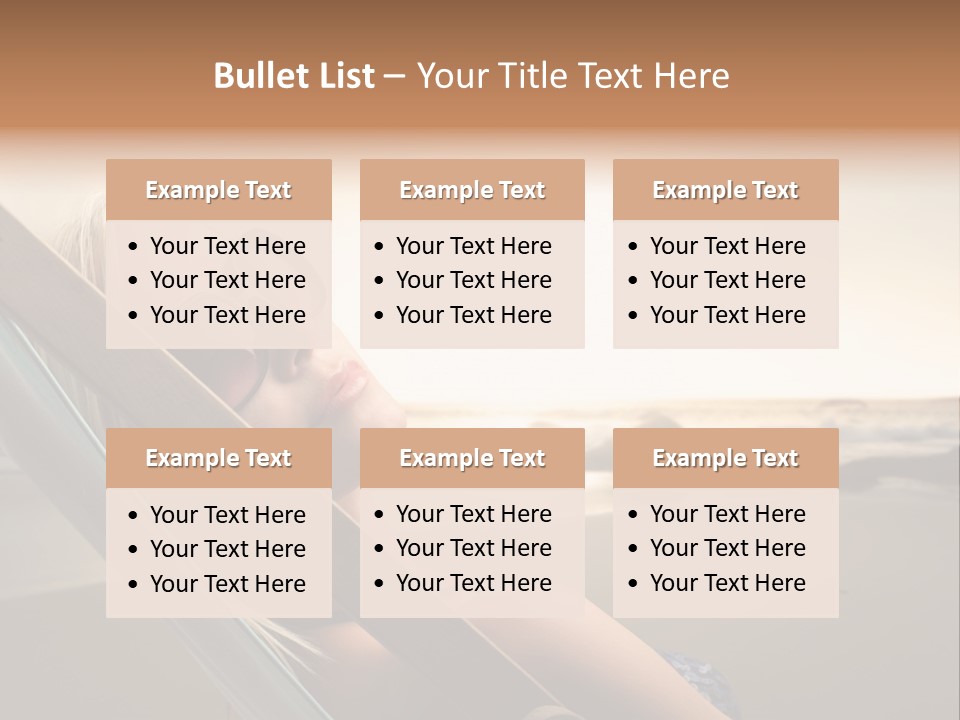 Sun Portrait Sunset PowerPoint Template