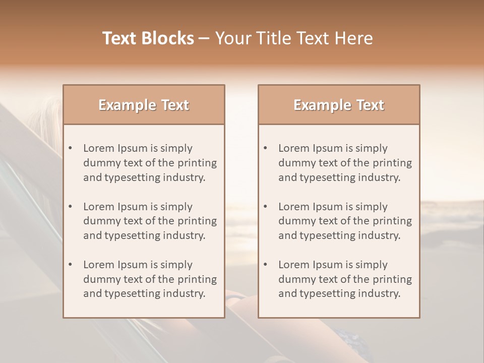 Sun Portrait Sunset PowerPoint Template