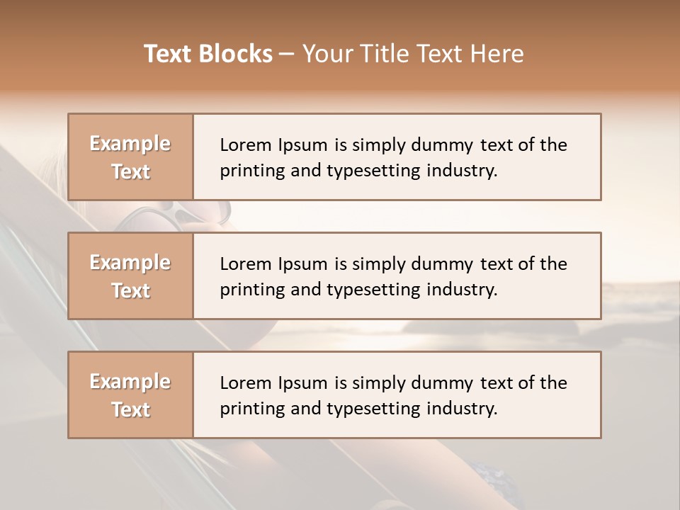 Sun Portrait Sunset PowerPoint Template