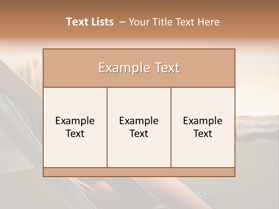 Sun Portrait Sunset PowerPoint Template