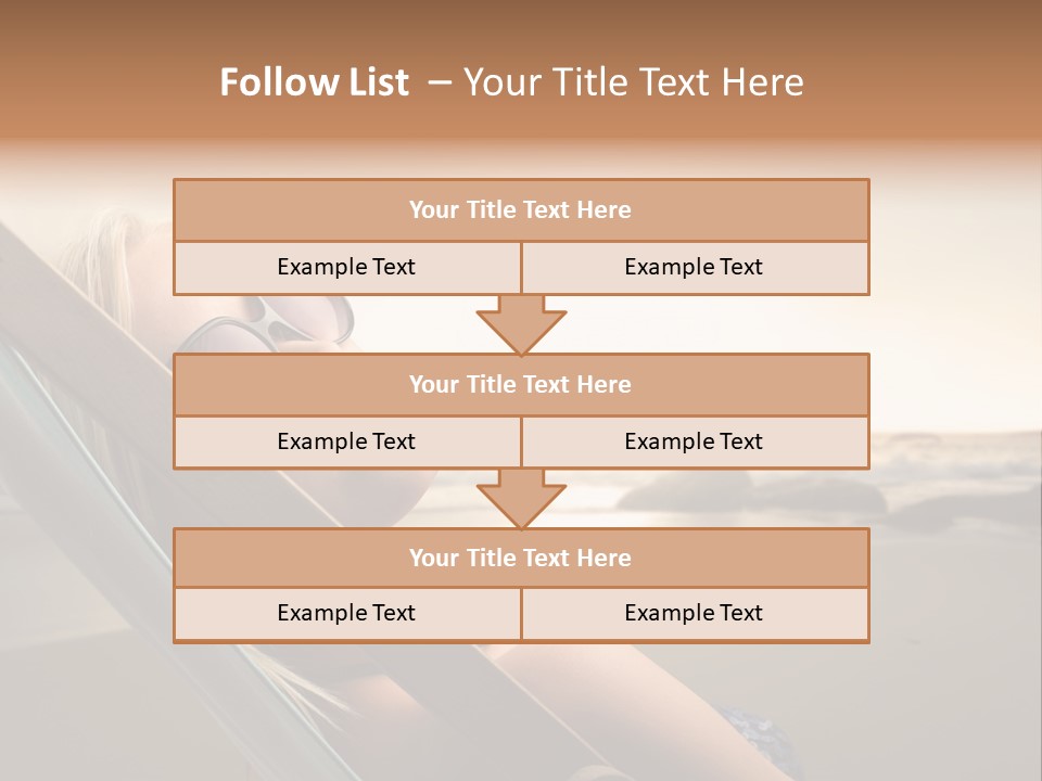 Sun Portrait Sunset PowerPoint Template