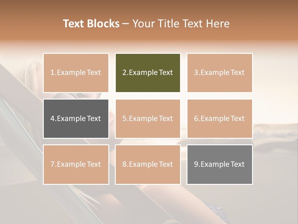 Sun Portrait Sunset PowerPoint Template