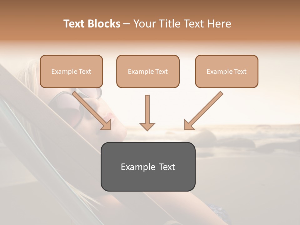 Sun Portrait Sunset PowerPoint Template