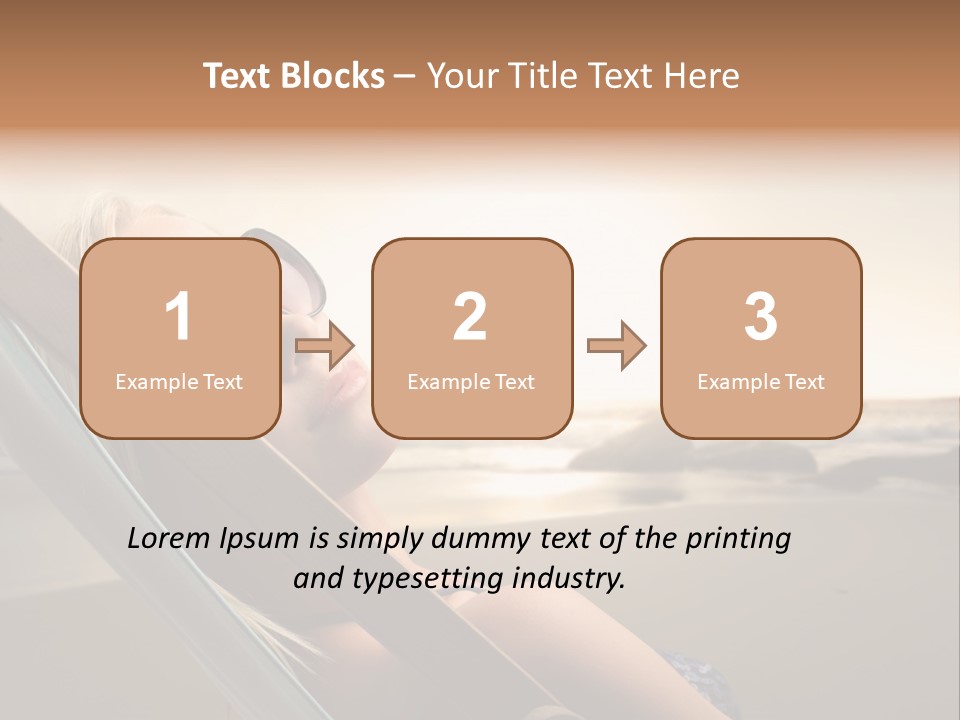 Sun Portrait Sunset PowerPoint Template