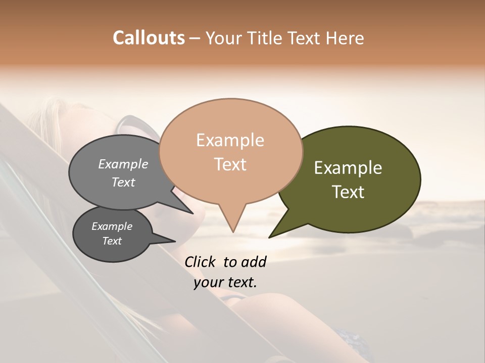 Sun Portrait Sunset PowerPoint Template