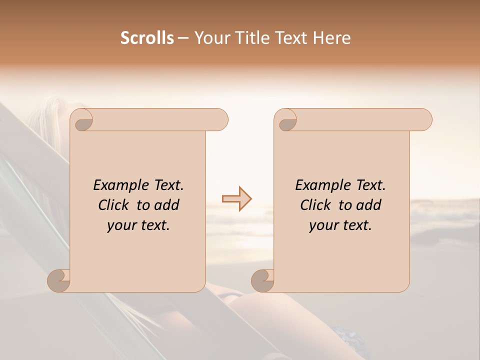 Sun Portrait Sunset PowerPoint Template