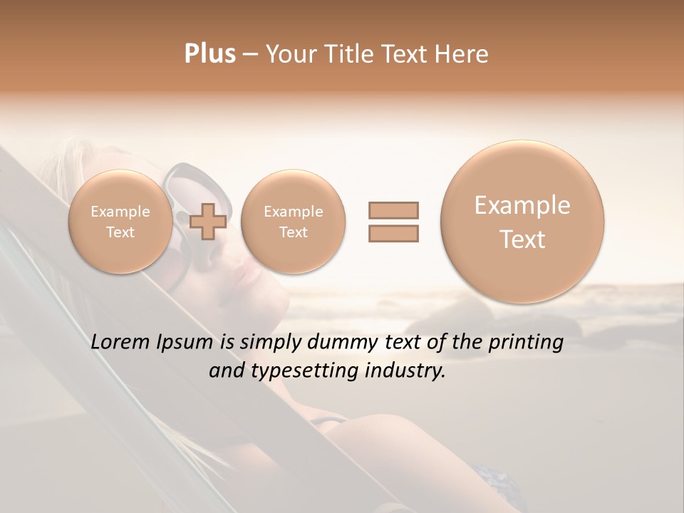 Sun Portrait Sunset PowerPoint Template