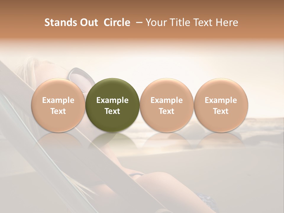 Sun Portrait Sunset PowerPoint Template