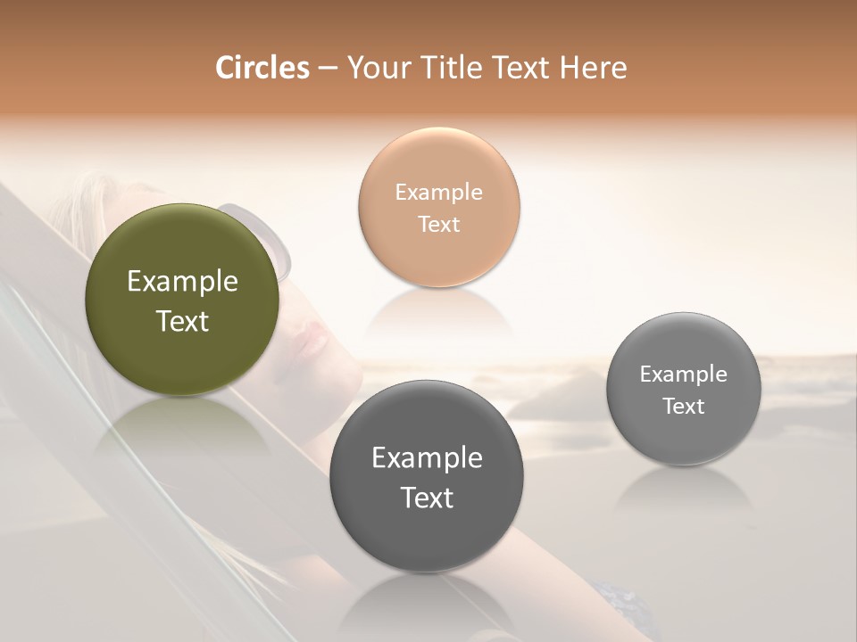 Sun Portrait Sunset PowerPoint Template