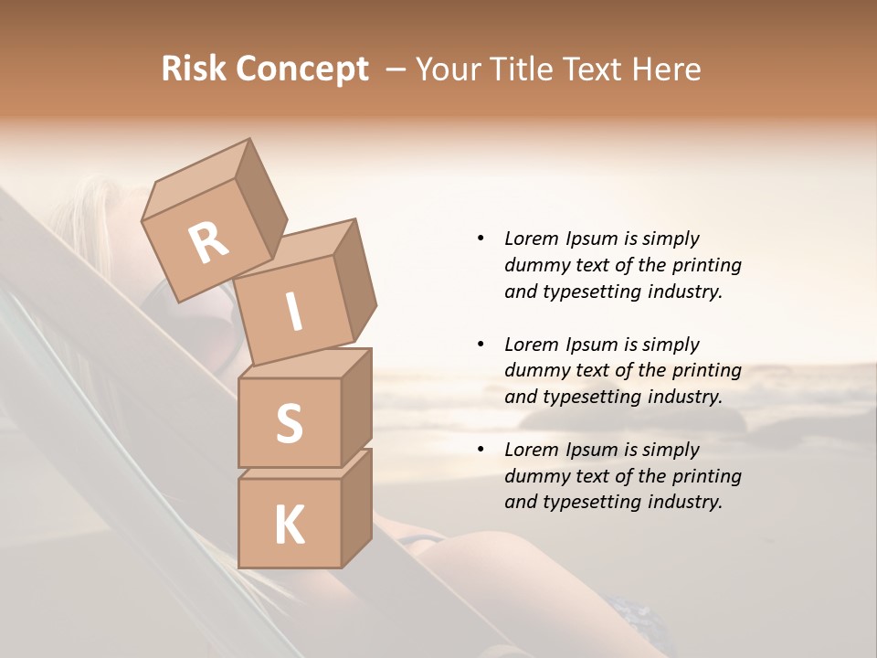 Sun Portrait Sunset PowerPoint Template