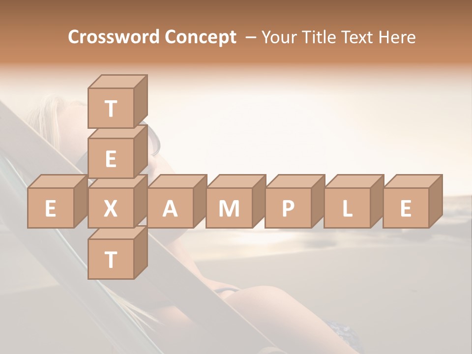 Sun Portrait Sunset PowerPoint Template