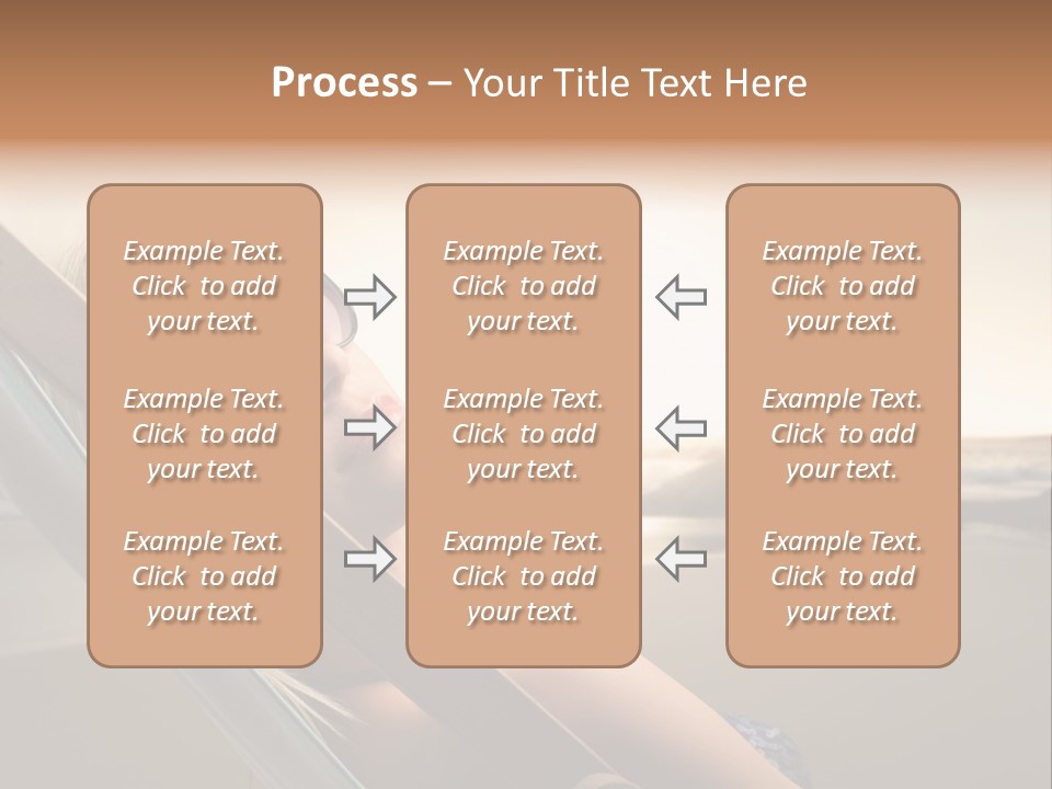 Sun Portrait Sunset PowerPoint Template