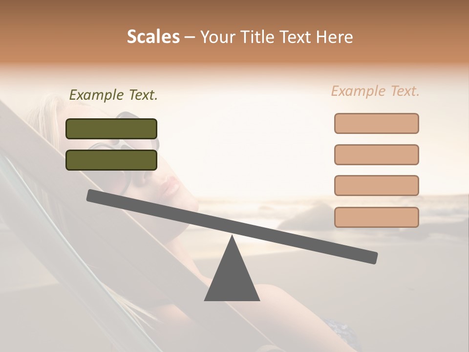 Sun Portrait Sunset PowerPoint Template
