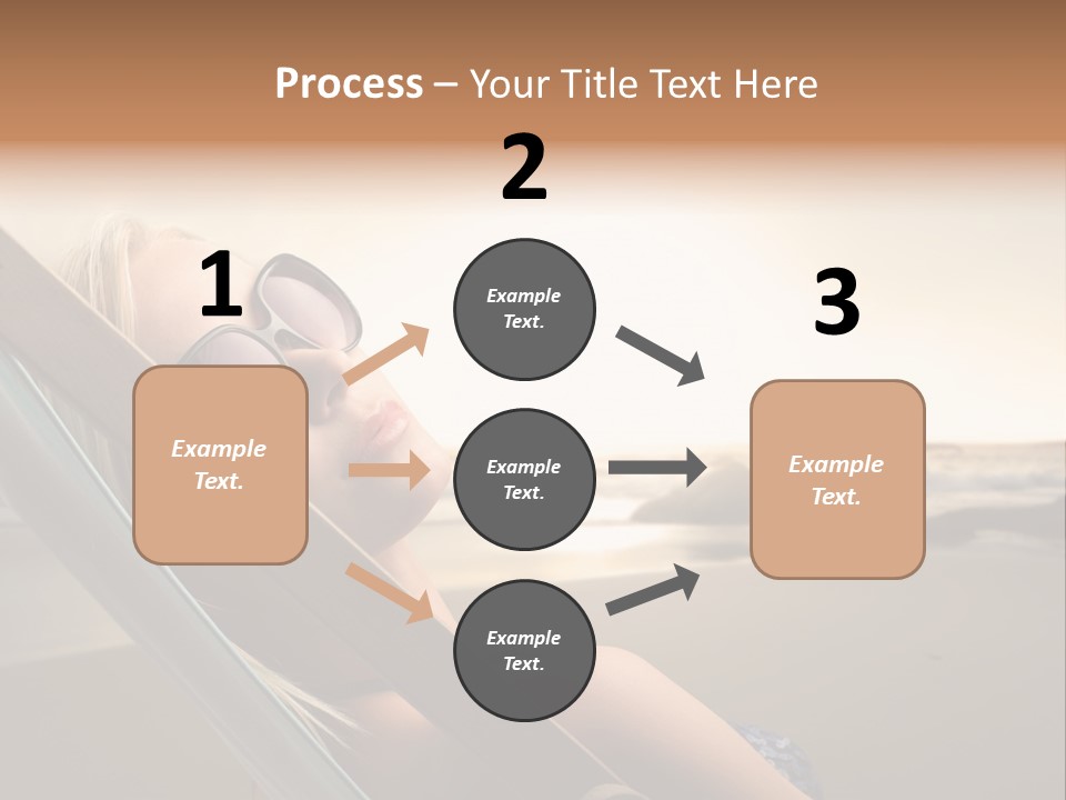 Sun Portrait Sunset PowerPoint Template