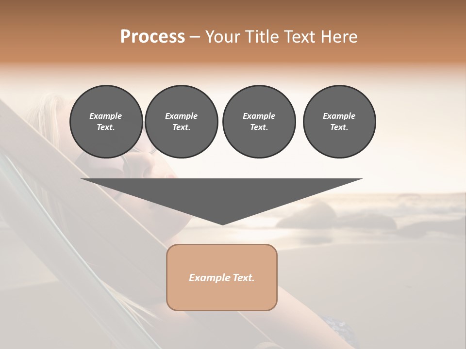 Sun Portrait Sunset PowerPoint Template