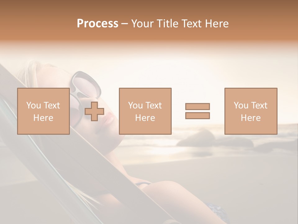 Sun Portrait Sunset PowerPoint Template