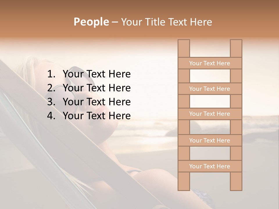 Sun Portrait Sunset PowerPoint Template