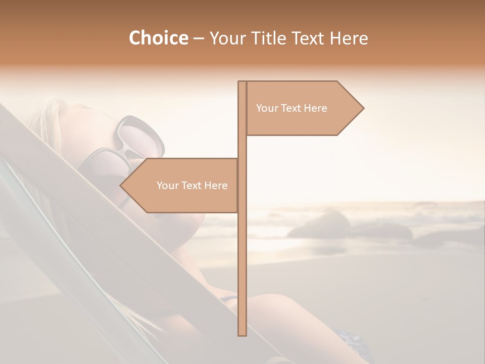 Sun Portrait Sunset PowerPoint Template