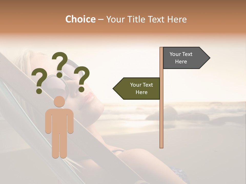 Sun Portrait Sunset PowerPoint Template