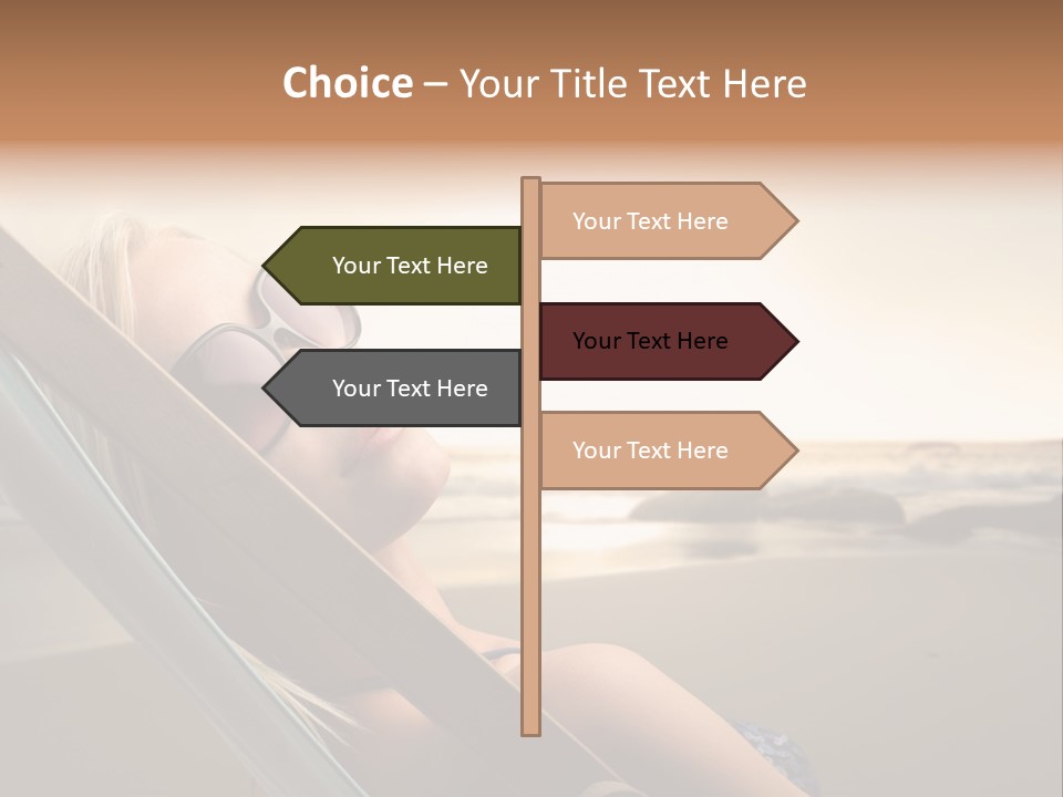 Sun Portrait Sunset PowerPoint Template