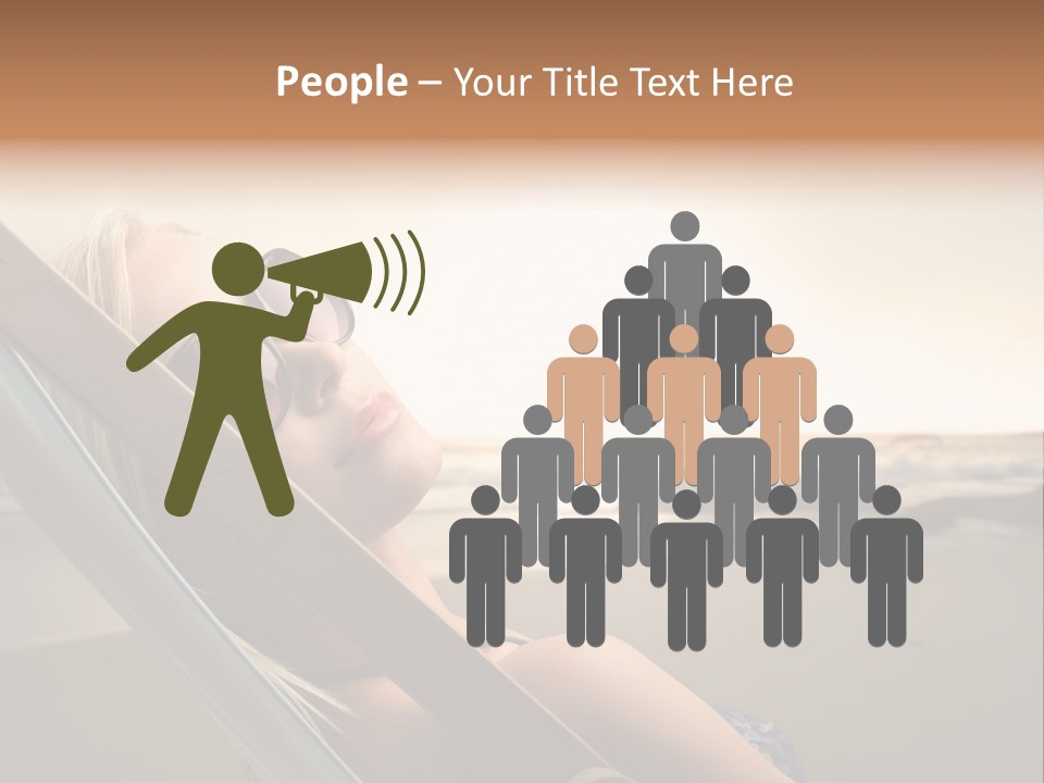 Sun Portrait Sunset PowerPoint Template