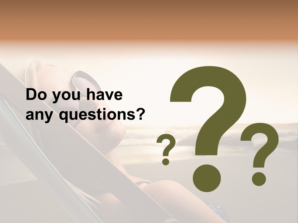 Sun Portrait Sunset PowerPoint Template