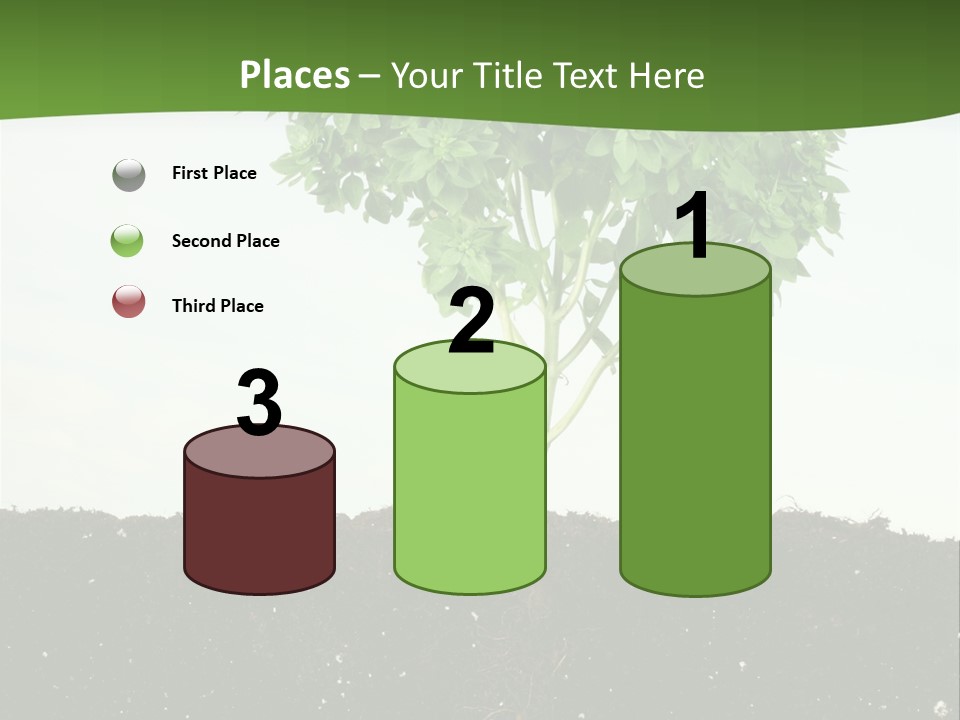 Brown Soil Flower PowerPoint Template