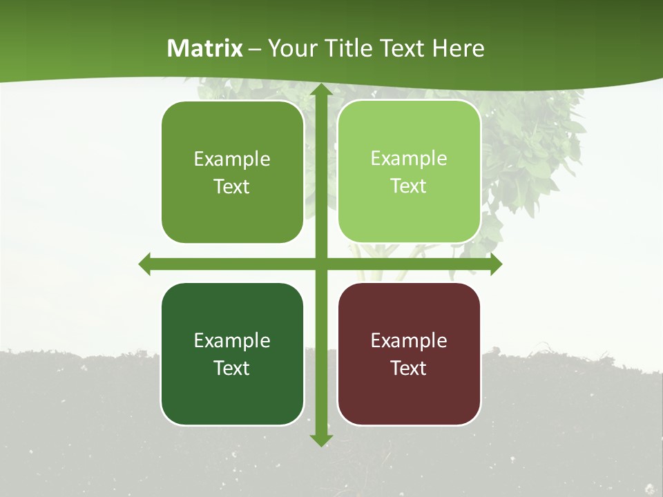 Brown Soil Flower PowerPoint Template