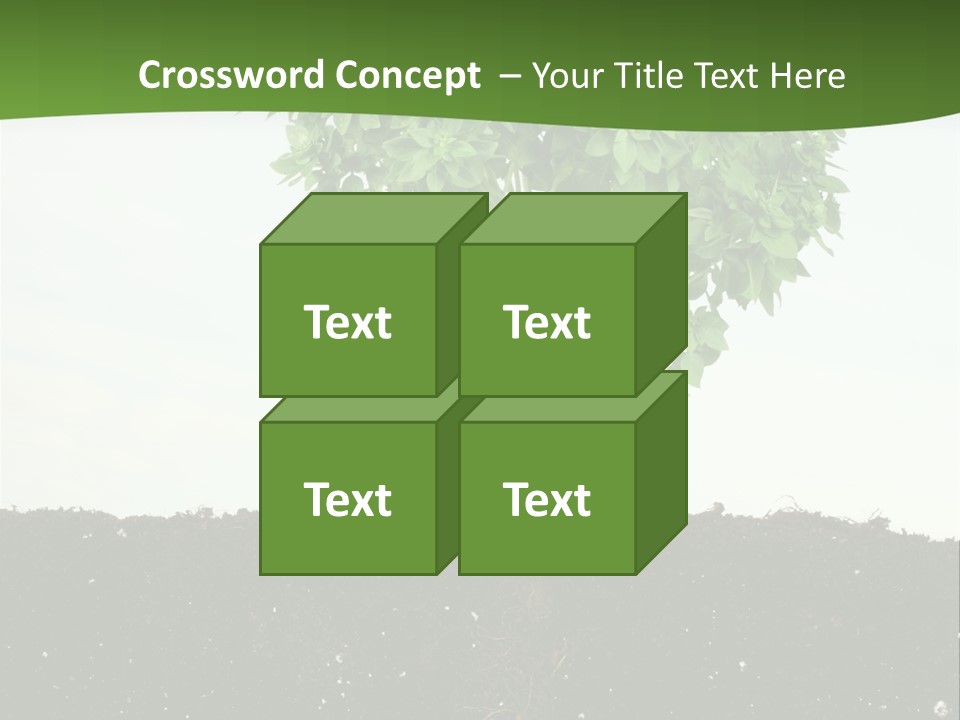 Brown Soil Flower PowerPoint Template