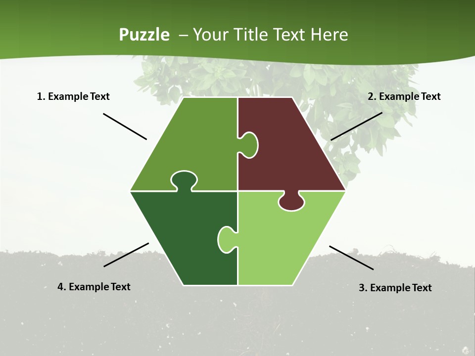 Brown Soil Flower PowerPoint Template