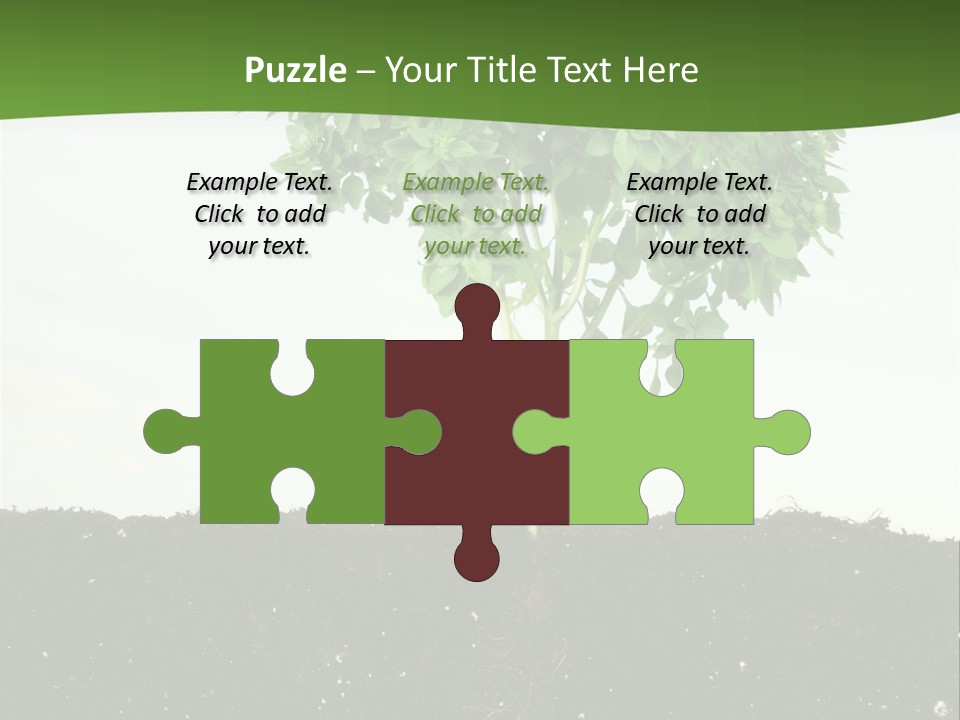 Brown Soil Flower PowerPoint Template