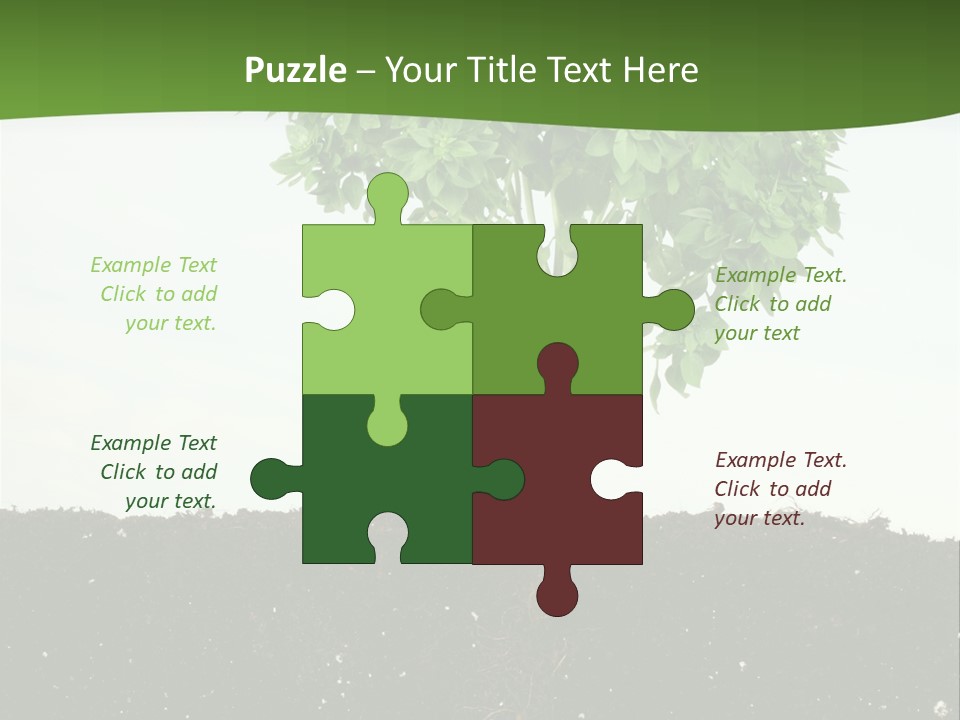 Brown Soil Flower PowerPoint Template