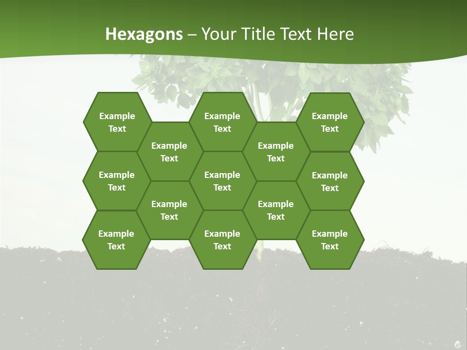 Brown Soil Flower PowerPoint Template