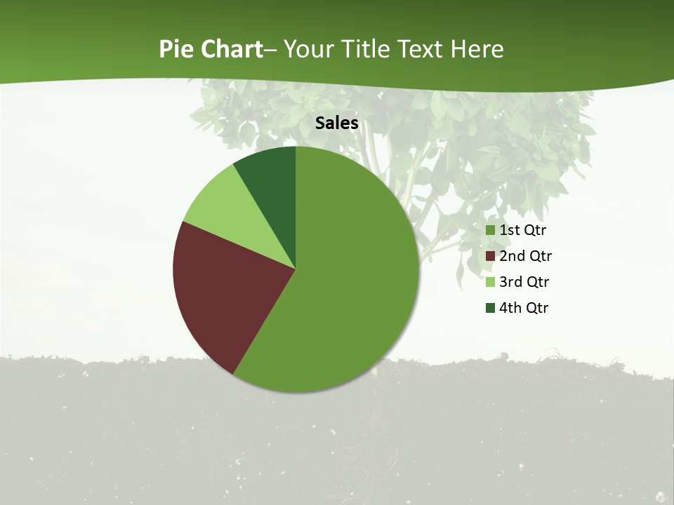 Brown Soil Flower PowerPoint Template
