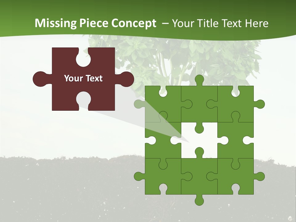 Brown Soil Flower PowerPoint Template