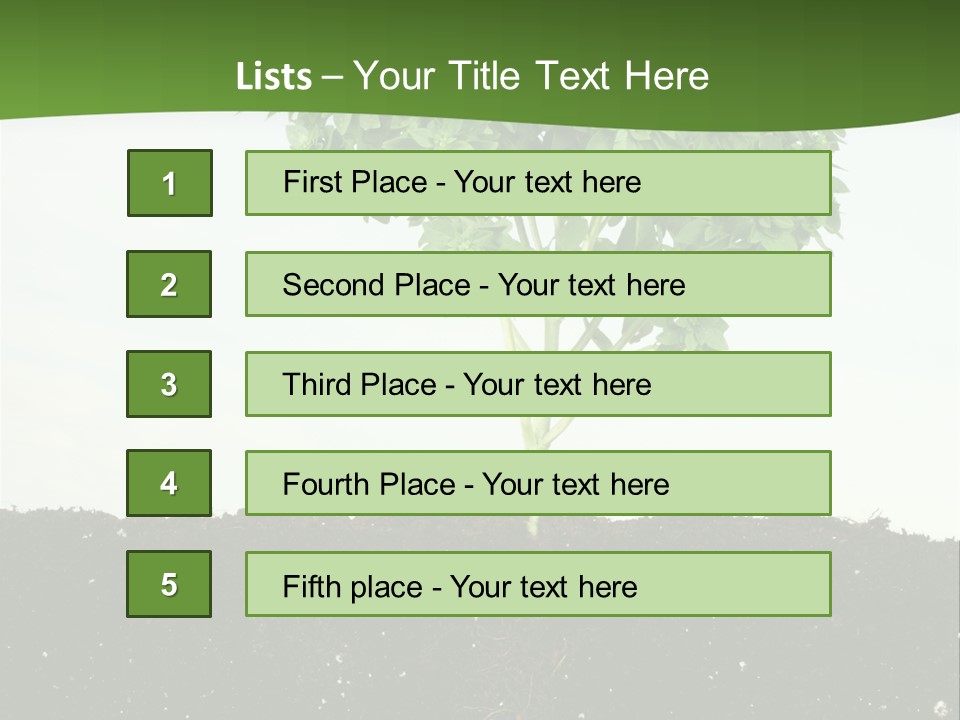 Brown Soil Flower PowerPoint Template