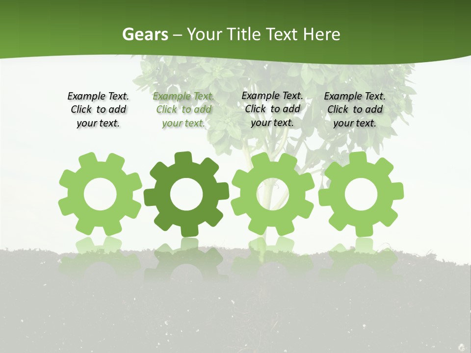 Brown Soil Flower PowerPoint Template