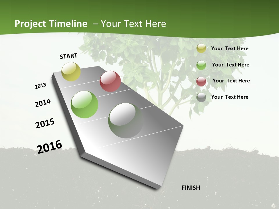 Brown Soil Flower PowerPoint Template