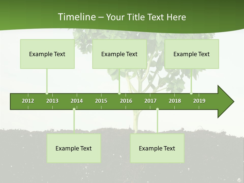Brown Soil Flower PowerPoint Template