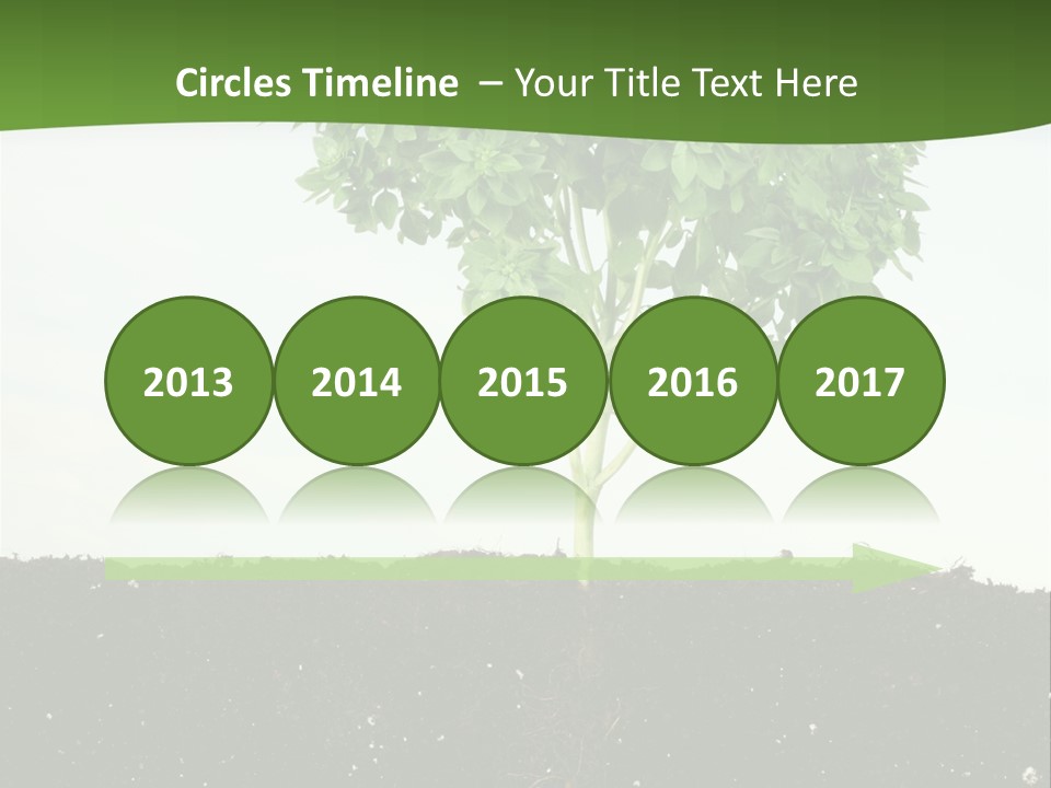 Brown Soil Flower PowerPoint Template