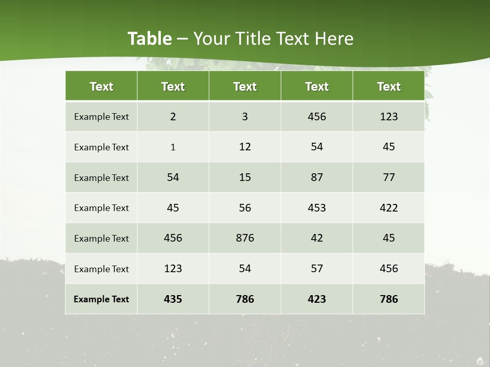 Brown Soil Flower PowerPoint Template