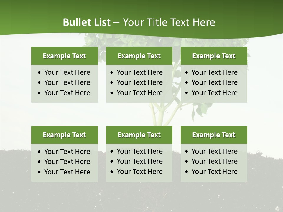 Brown Soil Flower PowerPoint Template