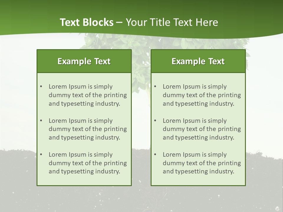 Brown Soil Flower PowerPoint Template