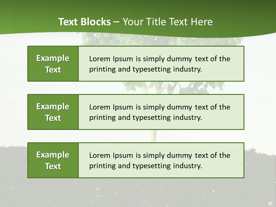 Brown Soil Flower PowerPoint Template