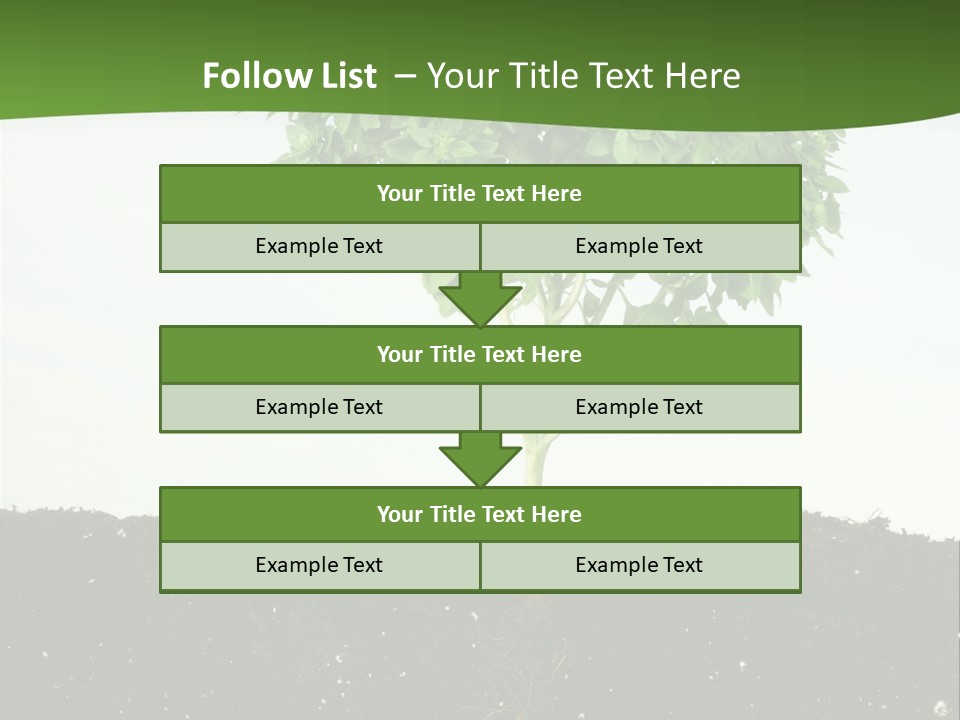 Brown Soil Flower PowerPoint Template