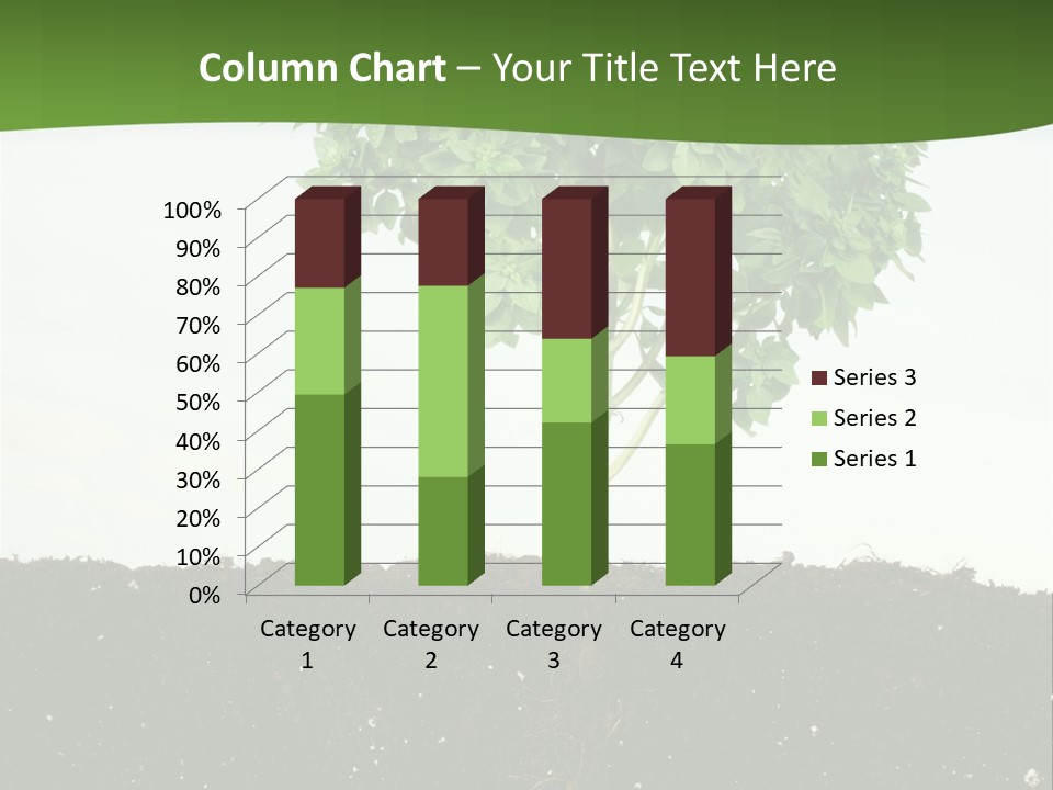 Brown Soil Flower PowerPoint Template